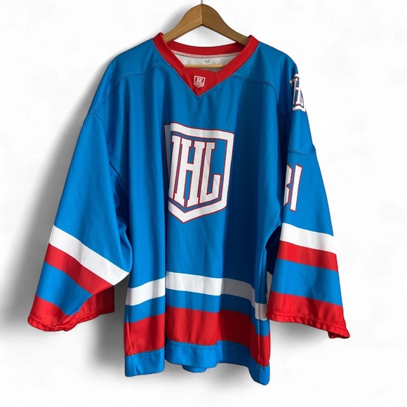 JHL Blue and Red Hockey Jersey #31 - Picture 1 of 4